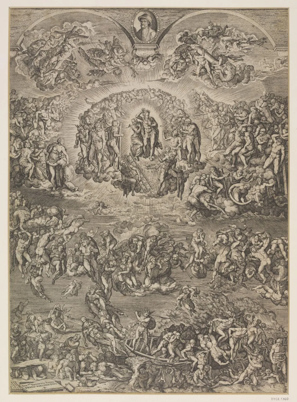 Last Judgment, by Martino Rota, 1569