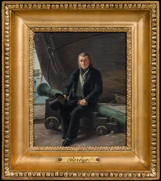 An Old Sailor Seated on a Canon, by Martinus Rørbye, 1826
