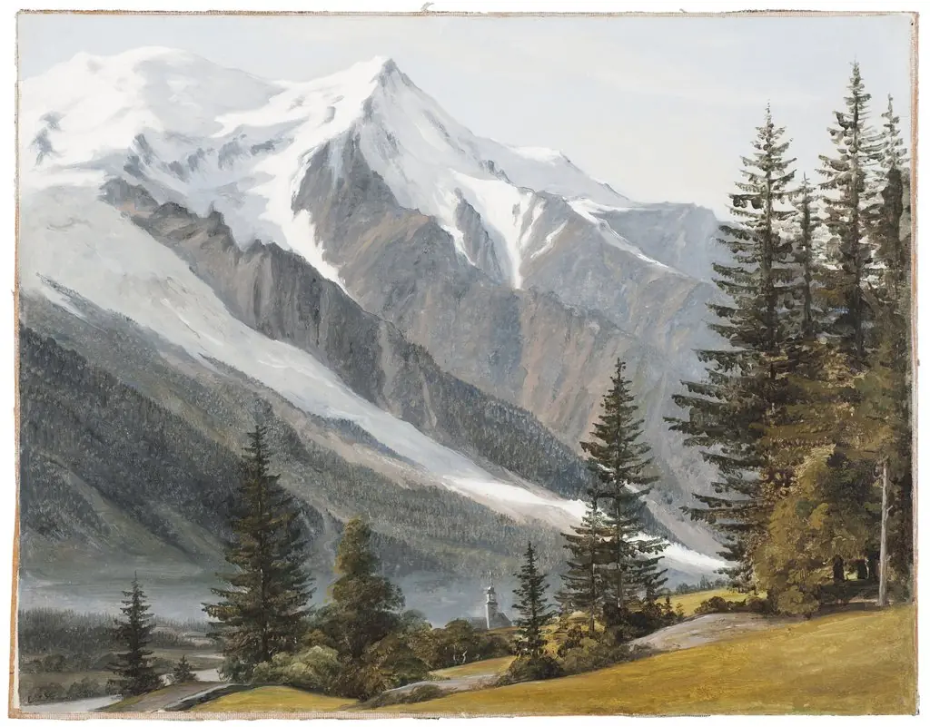 View of Chamonix-Mont-Blanc, by Martinus Rørbye