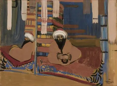 Eastern merchants, by Martiros Saryan