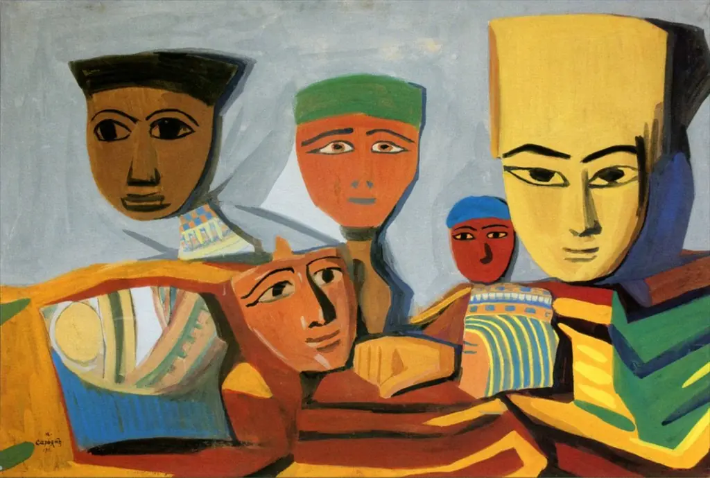 Egyptian masks, by Martiros Saryan