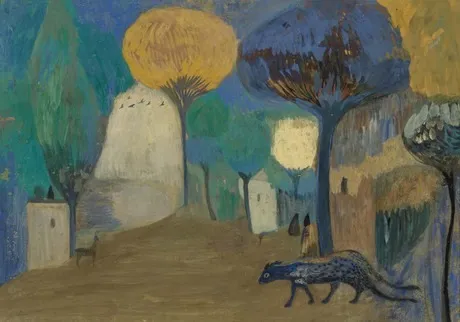 Leopards, by Martiros Saryan, tempera, 1907