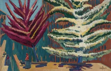 Trees in Blossom, by Martiros Saryan