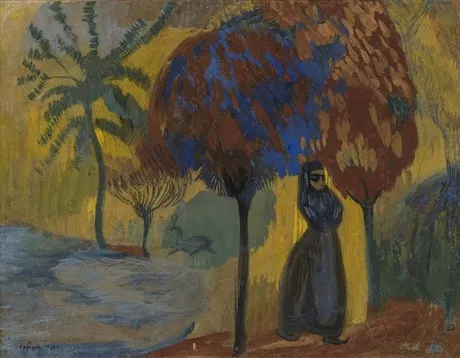 Under the Trees, by Martiros Saryan, tempera, 1907