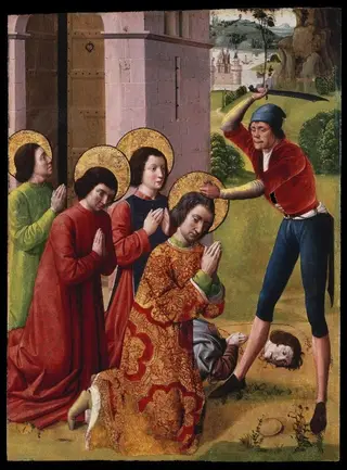 Martyrdom of Saints Cosmas and Damian with their Three Brothers, part of an altarpiece