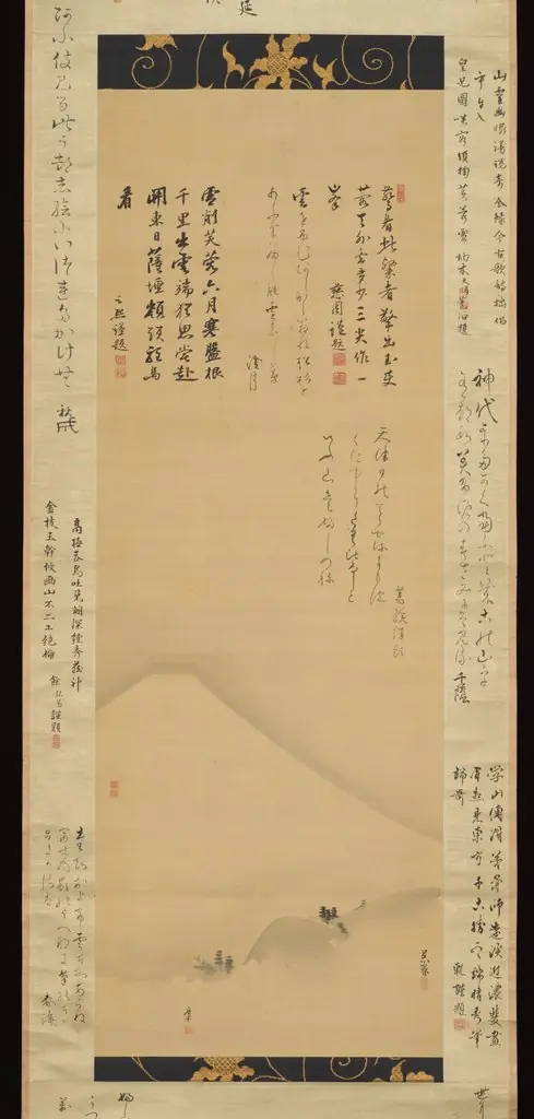 Gassaku: Mount Fuji 合作・富士山図 (Gassaku Fujisan zu), by Maruyama Ōkyo 円山応挙