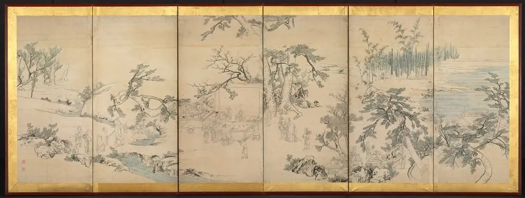 Literary Gathering in the Orchid Pavilion, by Maruyama Ōkyo 円山応挙