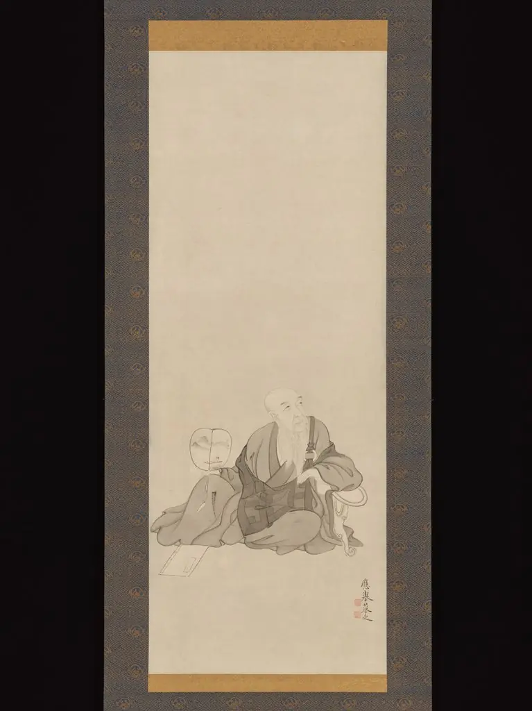 Portrait of Botanka Shōhaku, by Maruyama Ōkyo 円山応挙