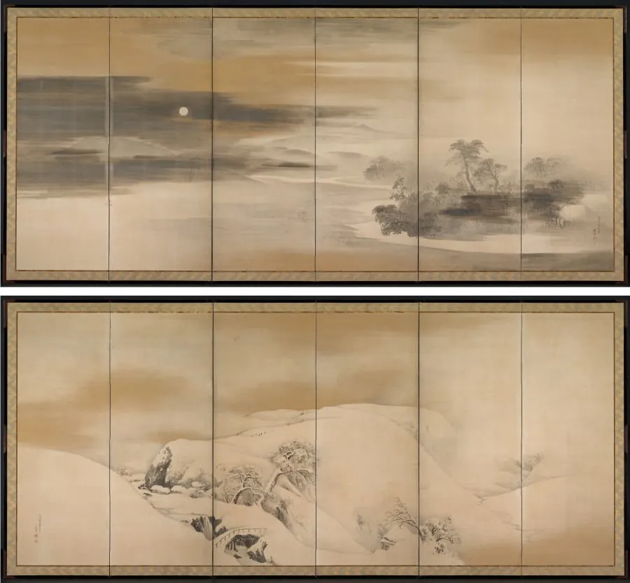 Summer Night; Winter Day, by Maruyama Ōkyo, unspecified, 1784