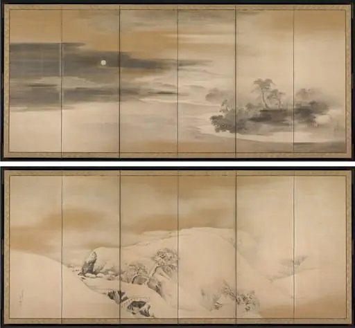 Summer Night; Winter Day, by Maruyama Ōkyo 円山応挙