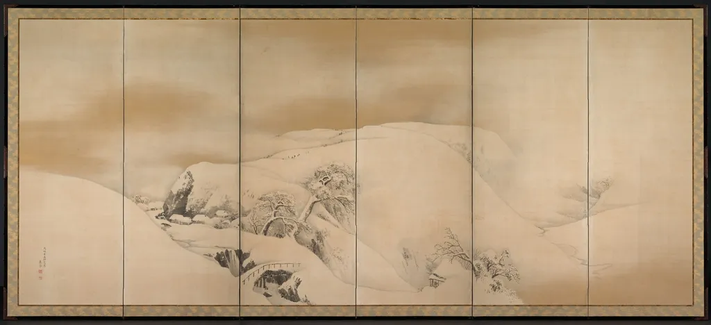 Winter Day, by Maruyama Ōkyo 円山応挙, unspecified, 1792