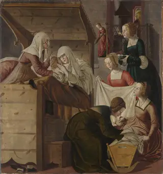 Marienaltar: Geburt Mariae, by Marx Reichlich, 1511
