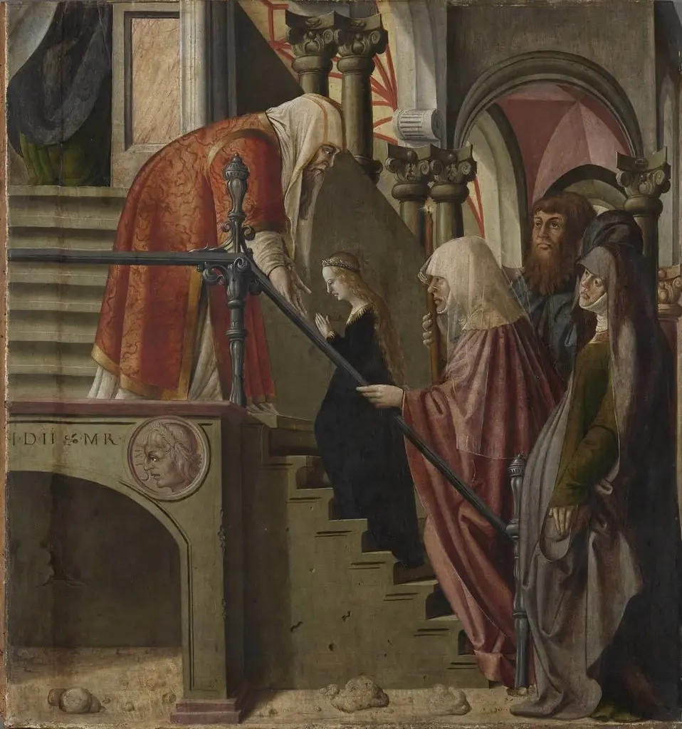 Marienaltar: Tempelgang Mariae, by Marx Reichlich