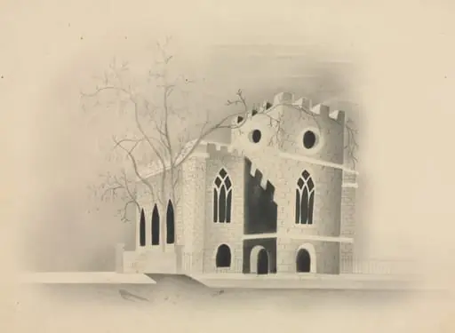 A Gothic Church by Moonlight, by Mary Altha Nims