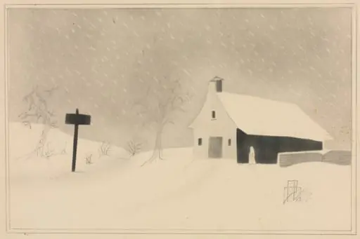 Snow Storm in Vermont, by Mary Altha Nims