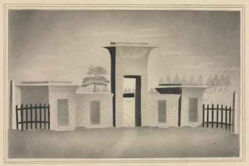 The Gateway of Mount Auburn, near Boston, by Mary Altha Nims