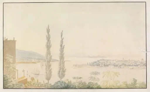 Üsküdar and Saray Burnu from Galata, with the Sea of Marmara in the distance, by Mary Anne Turner