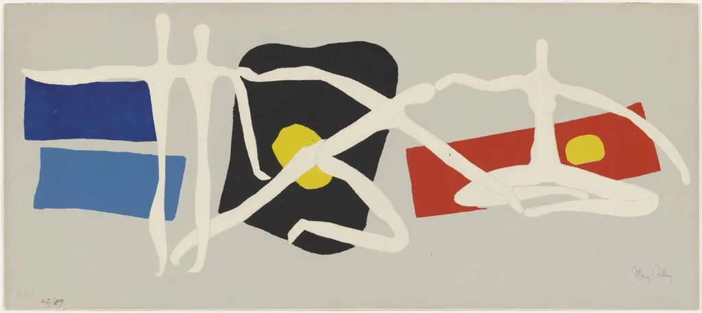 Untitled, by Mary Callery, ink, 1955