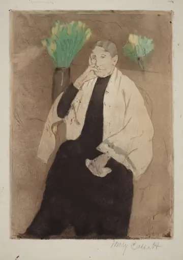 A Portrait of the Artist's Mother, by Mary Cassatt