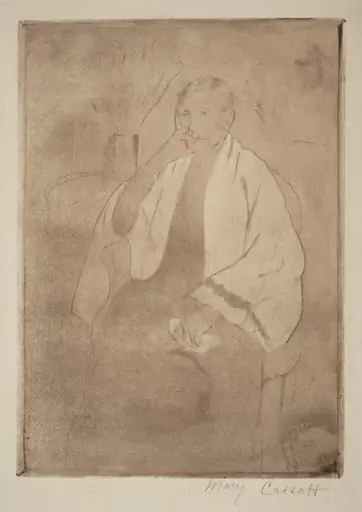 A Portrait of the Artist's Mother, by Mary Cassatt