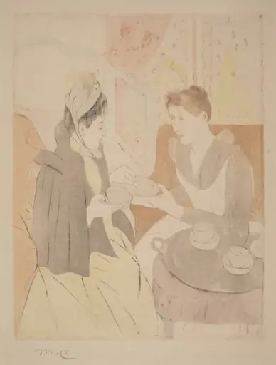 Afternoon Tea Party, by Mary Cassatt