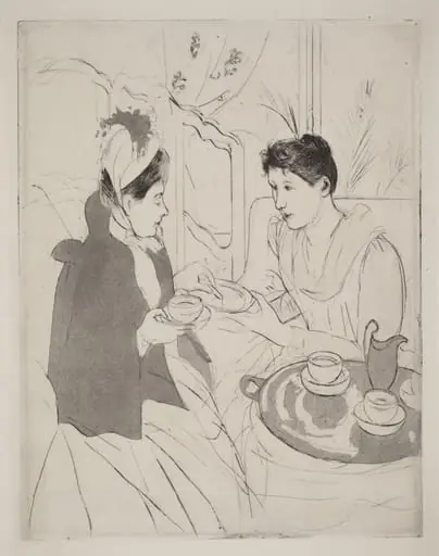 Afternoon Tea Party, by Mary Cassatt