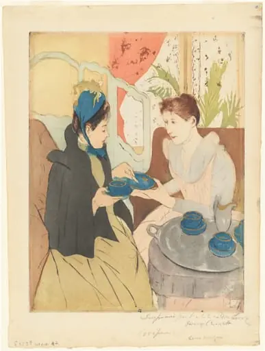 Afternoon Tea Party, by Mary Cassatt