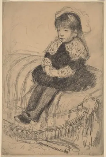 Child Seated on a Sofa, by Mary Cassatt
