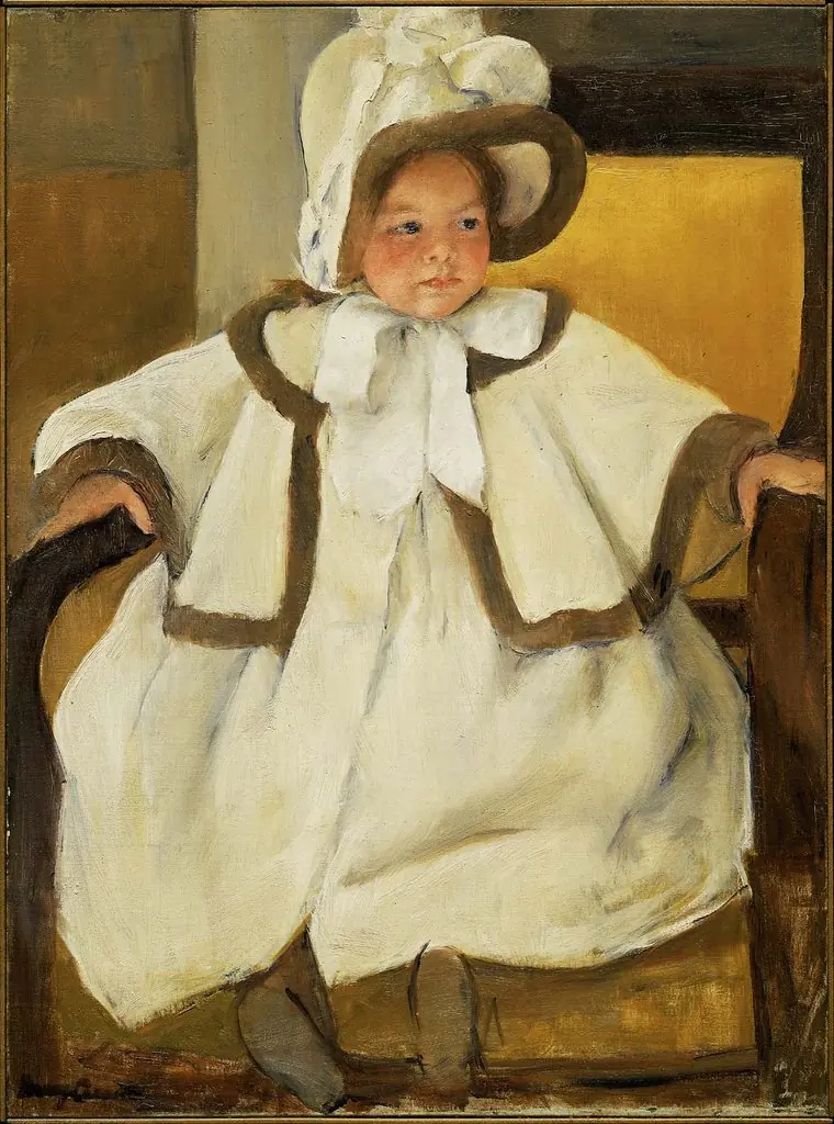 Ellen Mary in a White Coat, by Mary Cassatt