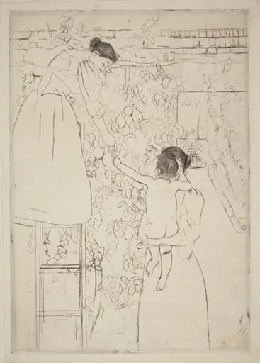 Gathering Fruit, by Mary Cassatt