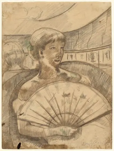 In the Opera Box (No. 3) [recto], by Mary Cassatt