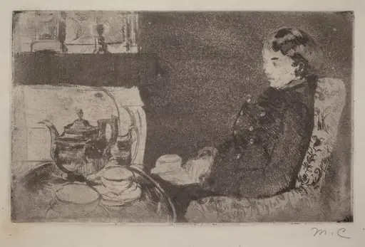 Lydia at Afternoon Tea, by Mary Cassatt