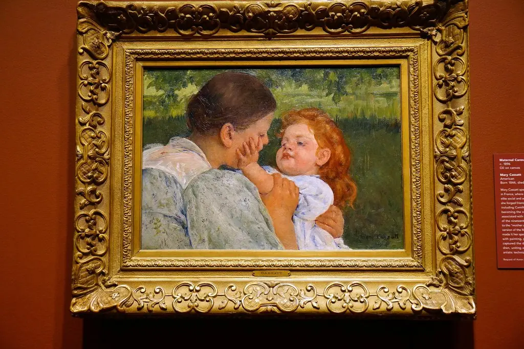 Maternal Caress, by Mary Cassatt
