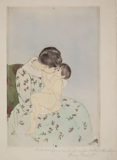 Mother's Kiss, by Mary Cassatt