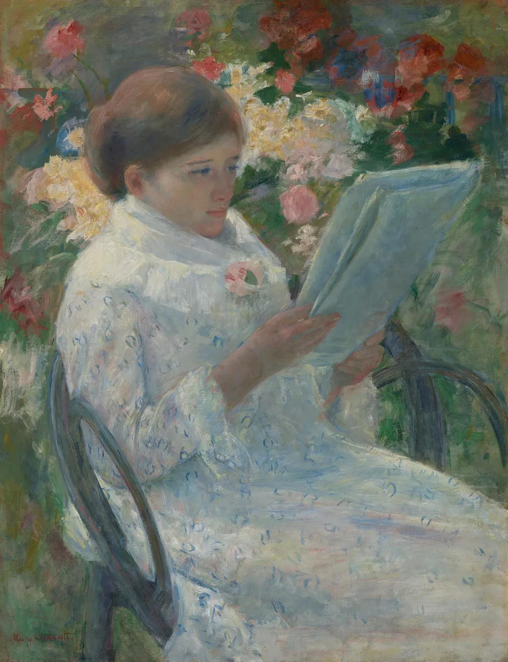 On a Balcony, by Mary Cassatt, oil, 1878