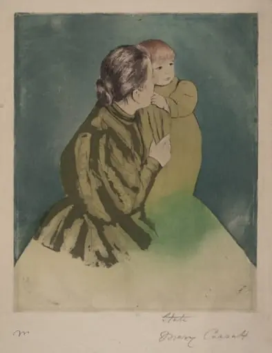 Peasant Mother and Child, by Mary Cassatt