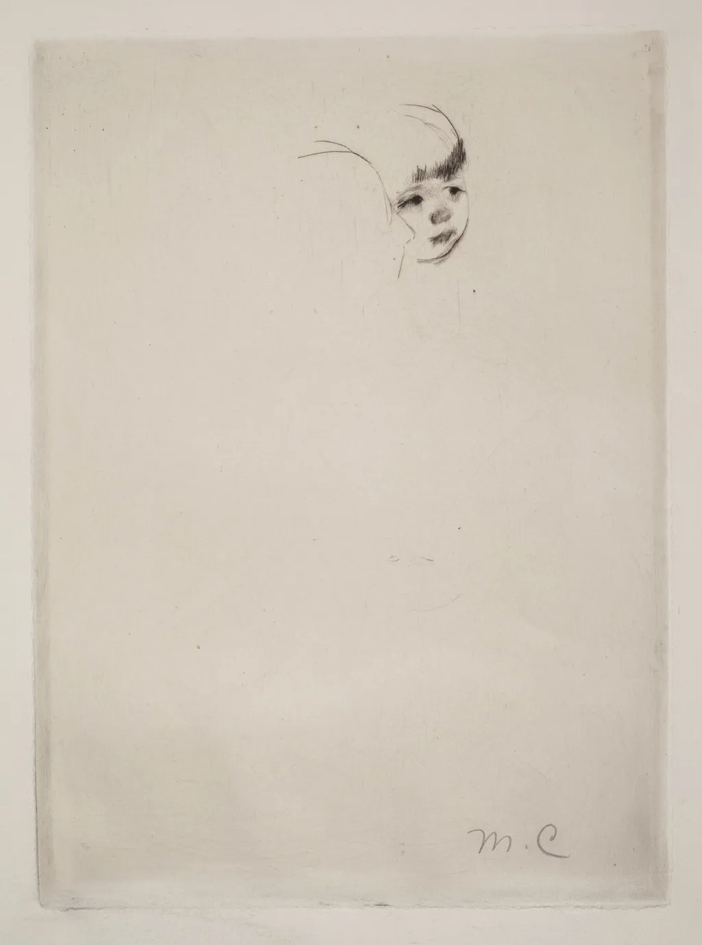 Peasant Mother and Child, by Mary Cassatt, ink, 1894