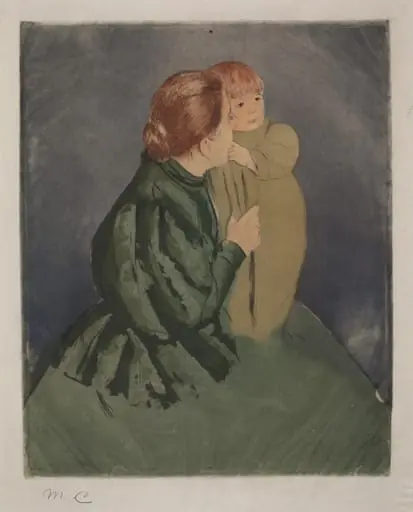 Peasant Mother and Child, by Mary Cassatt