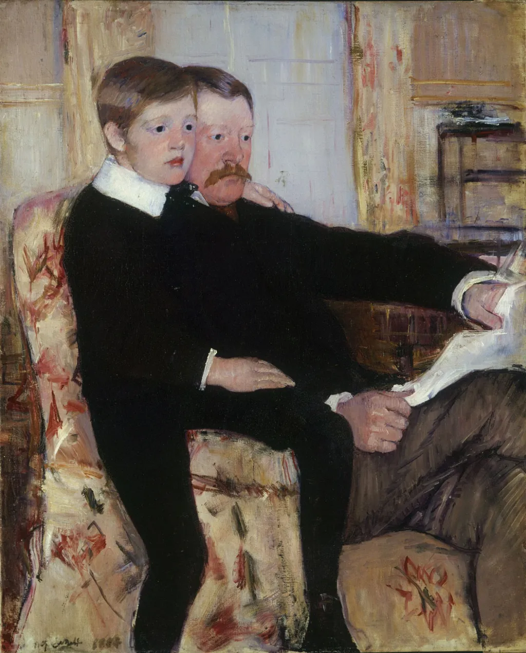 Portrait of Alexander J. Cassatt and His Son, Robert Kelso Cassatt, by Mary Cassatt, oil, 1892
