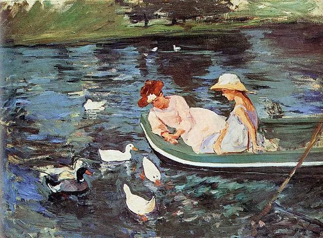 Summertime, by Mary Cassatt, oil, 1898