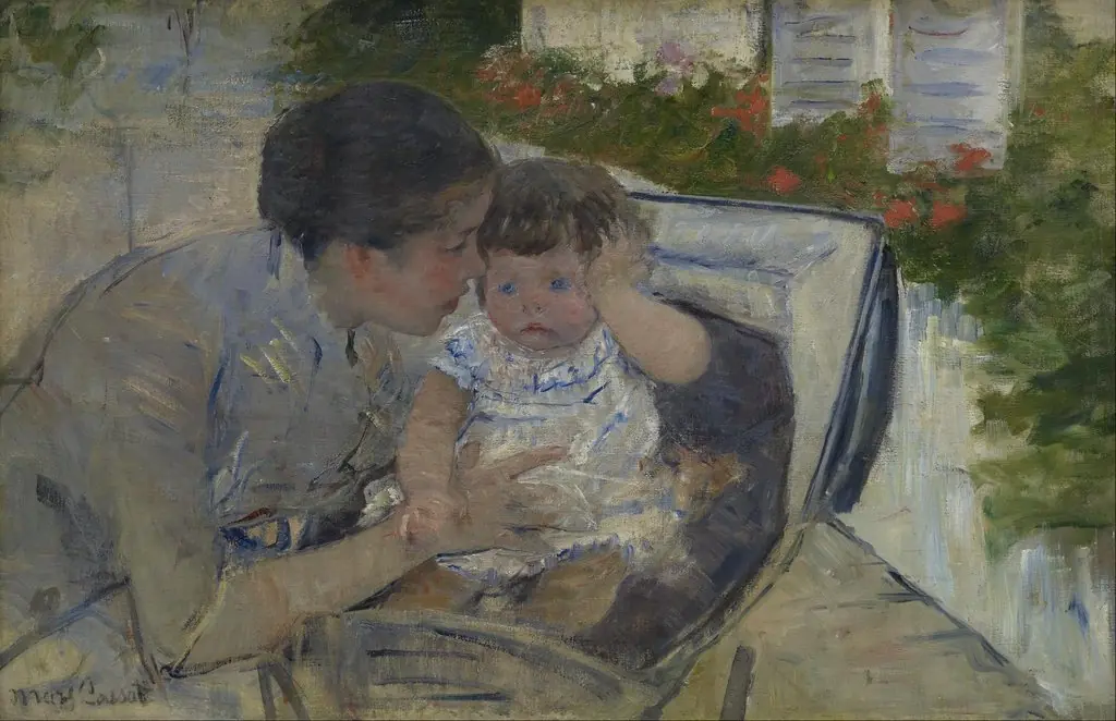 Susan Comforting the Baby, by Mary Cassatt