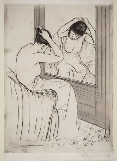 The Coiffure, by Mary Cassatt