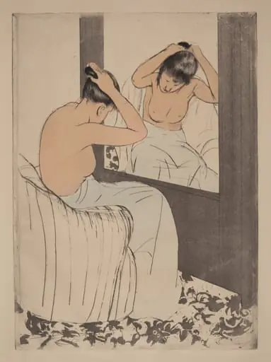 The Coiffure, by Mary Cassatt
