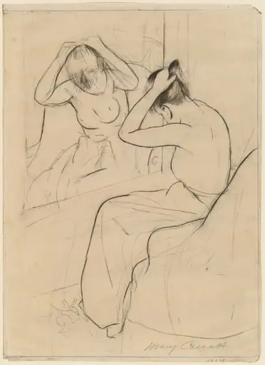The Coiffure, by Mary Cassatt