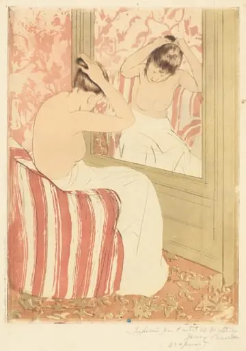 The Coiffure, by Mary Cassatt