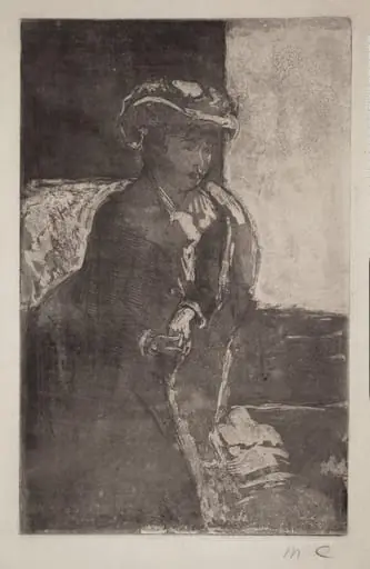 The Corner of the Sofa (No. 3), by Mary Cassatt