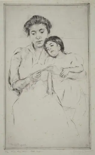 The Crocheting Lesson, by Mary Cassatt