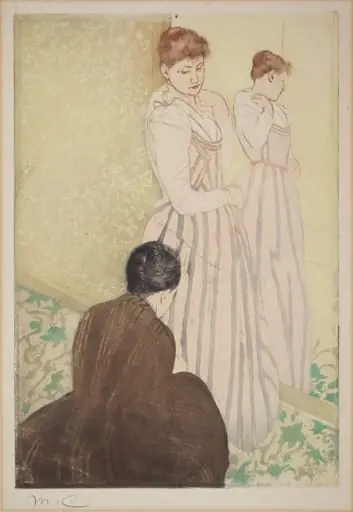 The Fitting, by Mary Cassatt