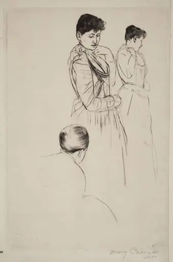 The Fitting, by Mary Cassatt
