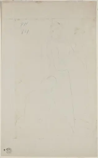 The Fitting [verso], by Mary Cassatt